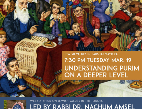 Jewish Values Shiur 2024